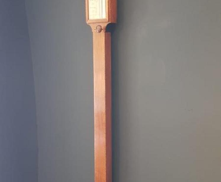 Victorian Oak Derby Stick Barometer  - Image 6