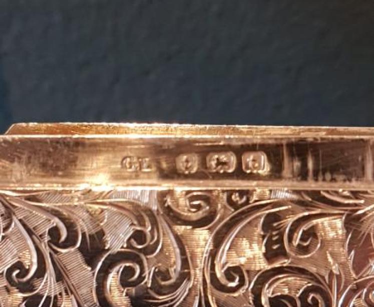 Fine Quality Victorian Engraved Silver Card Case  - Image 2