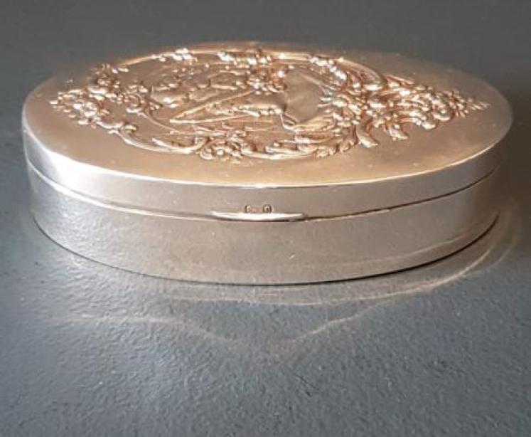 Edwardian Silver Art Nouveau Box - Image 1