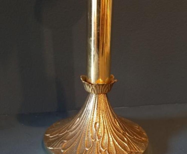 Pair of Art Nouveau Brass 'Pricket' Candlesticks - Image 2