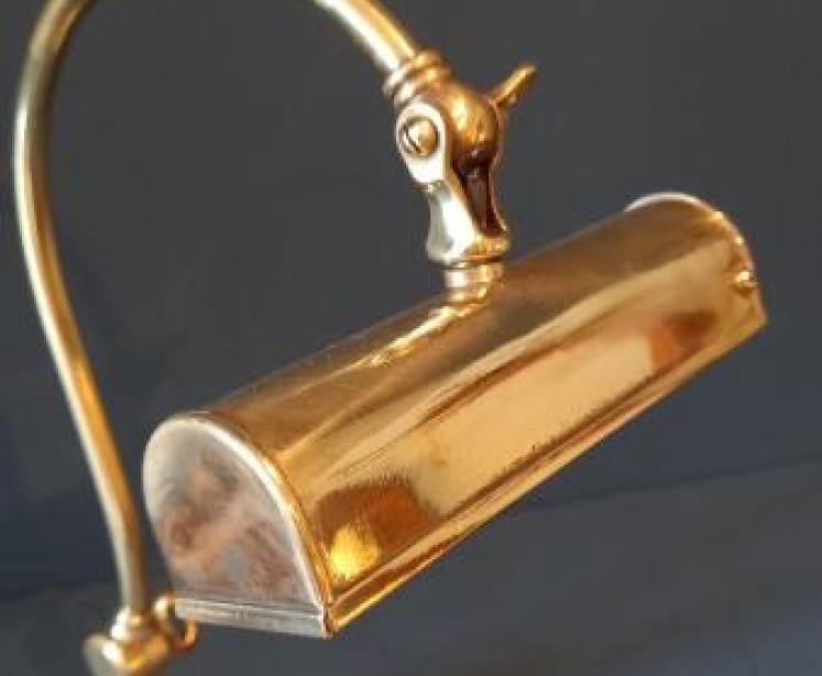 Edwardian Period Brass Adjustable Desk Lamp - Image 6