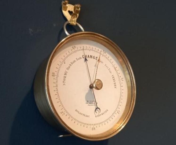 Mid Victorian Plymouth Marine Barometer - Image 1