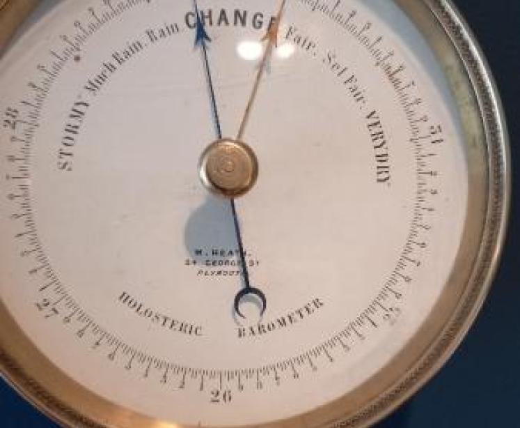 Mid Victorian Plymouth Marine Barometer - Image 2