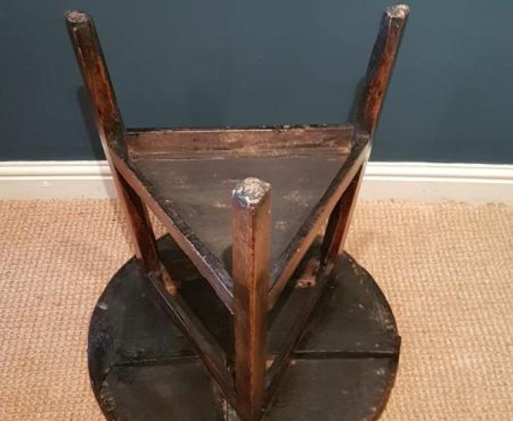 George II Elm Cricket Table - Image 4