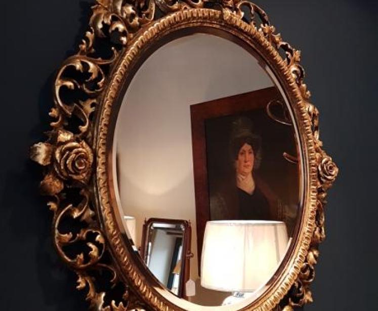 Superb Victorian Timber Gilt Florentine Mirror - Image 6