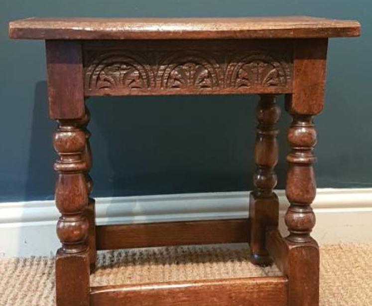 George I Style Oak Joint Stool  - Image 5