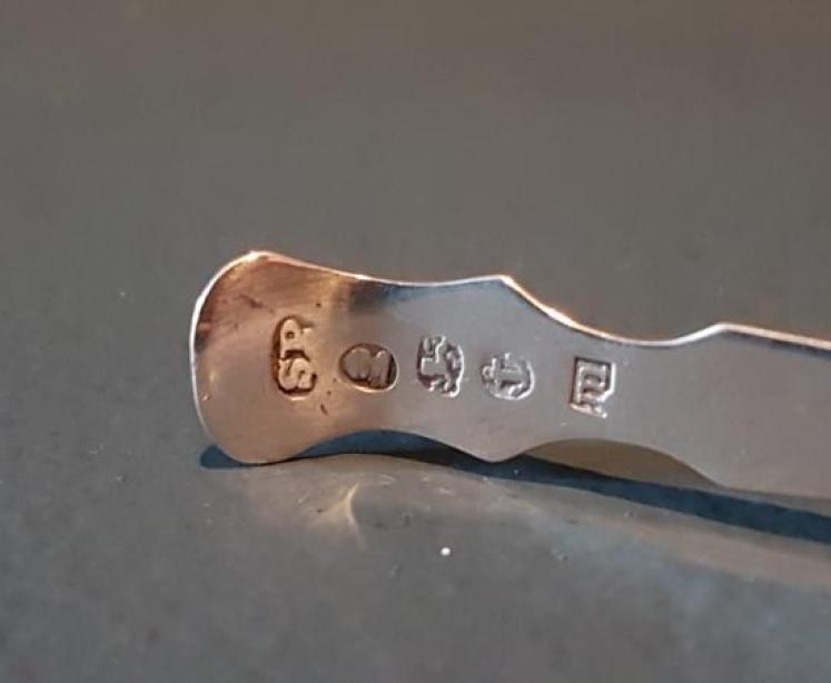 George III Silver Cheese Scoop - Image 4