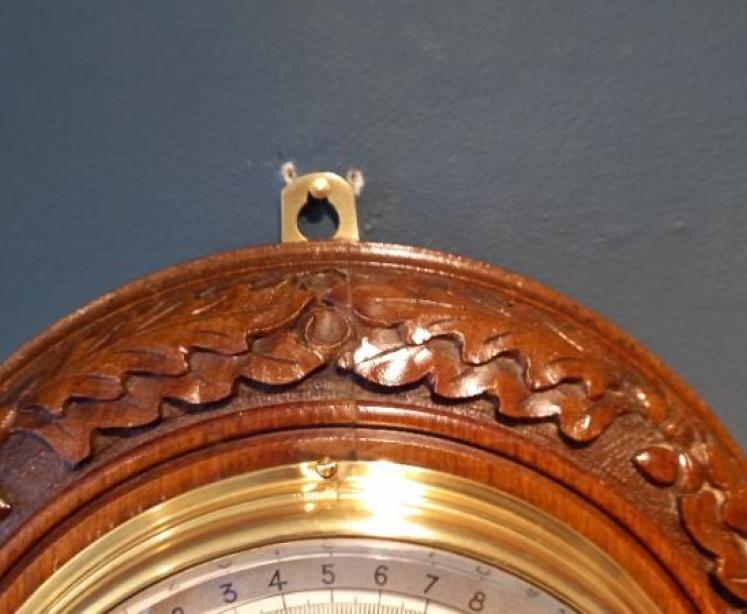 Mid Victorian Acorn Leaf Negretti & Zambra Barometer - Image 6