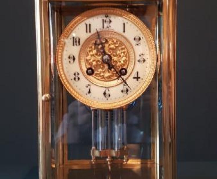 Victorian Four Glass Clock  - Image 1