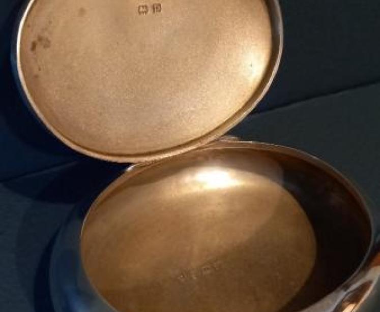 George V Silver 'Pebble' Table Snuff - Image 6