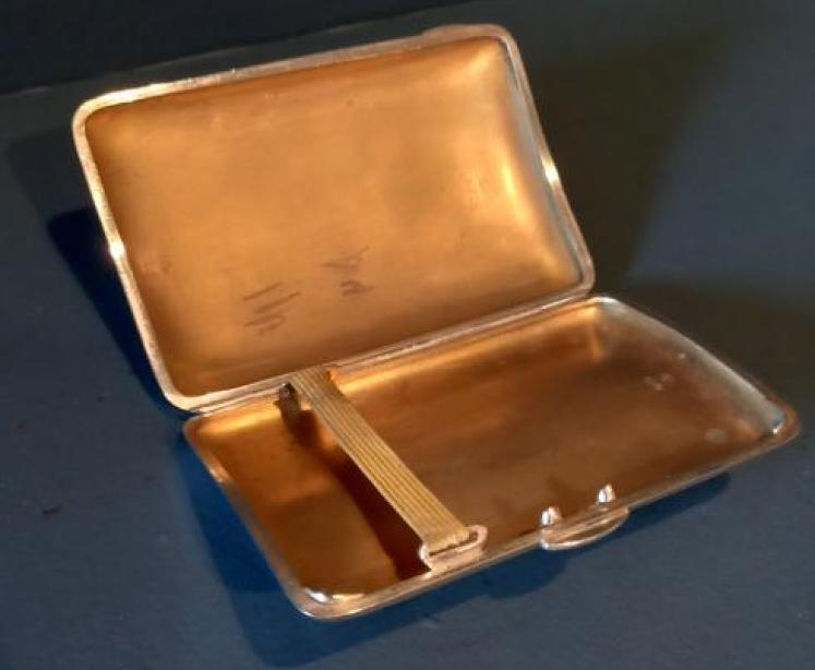 George V Silver Curved Cigar Case - Image 3