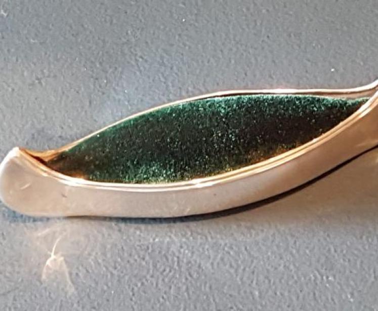 Edwardian Silver Canoe Pin Cushion - Image 6