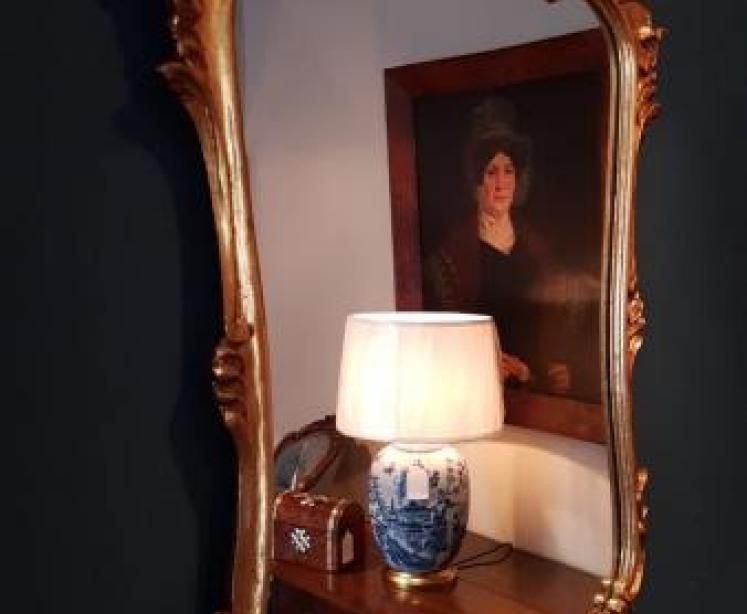 Edwardian Timber Gilt Mirror  - Image 4