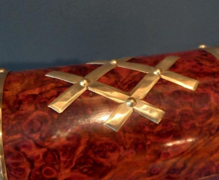 Mid Victorian Burr Walnut Tea Caddy - Image 2