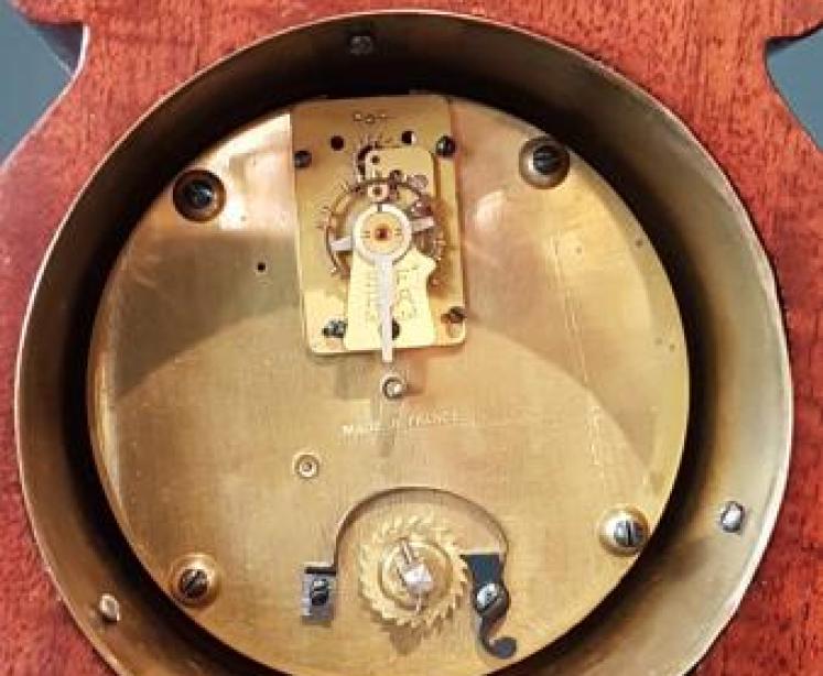 Fine Quality Edwardian Inlaid Mantel Clock  - Image 2