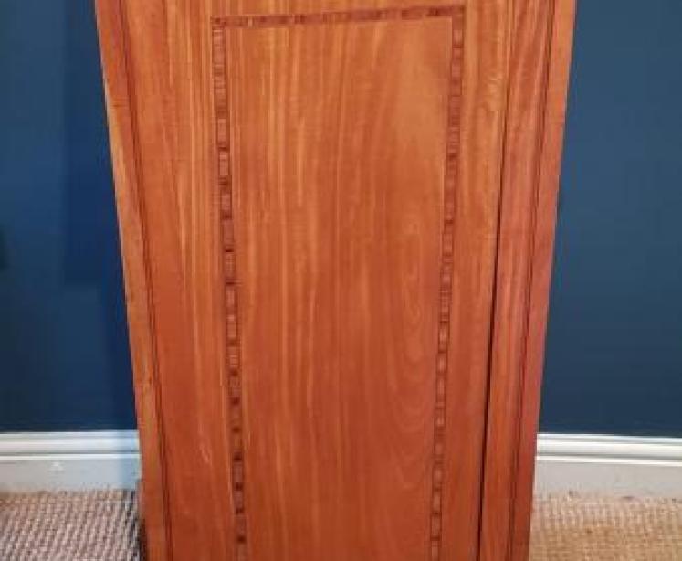 Victorian Inlaid Walnut File Cabinet  - Image 2