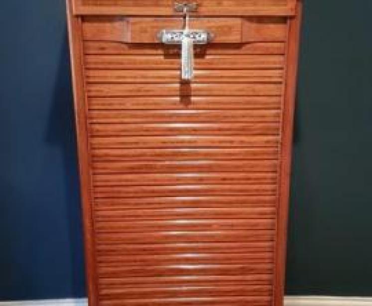 Victorian Inlaid Walnut File Cabinet  - Image 3