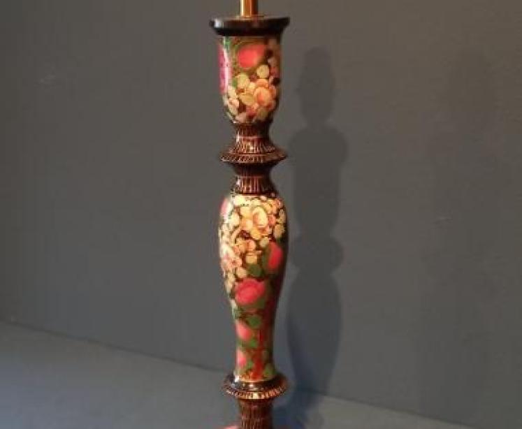 Edwardian Period Kashmiri Table Lamp - Image 1