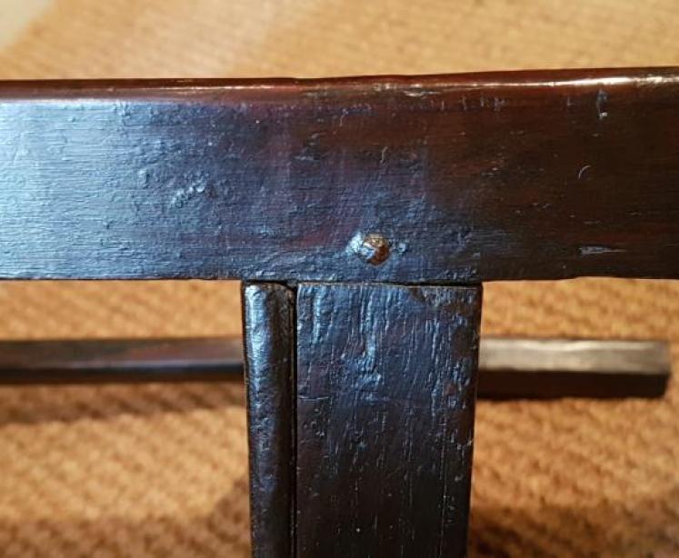 Period Oak Small Proportioned Cricket Table - Image 6