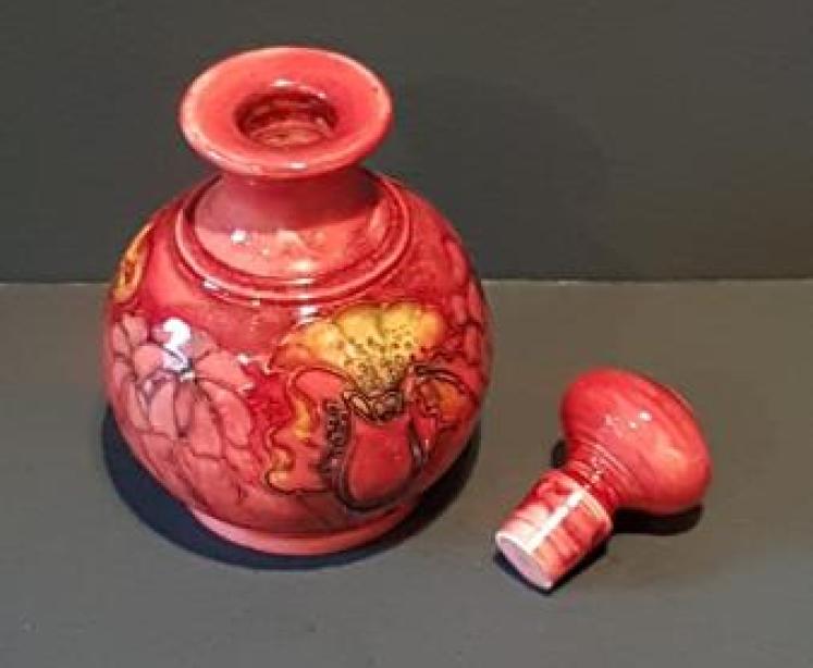 Moorcroft Orchid Flambe Scent Bottle - Image 5
