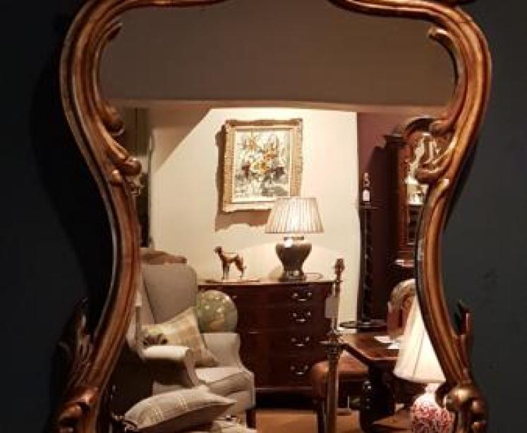 Matching Pair of Victorian Timber Gilt Mirrors - Image 4