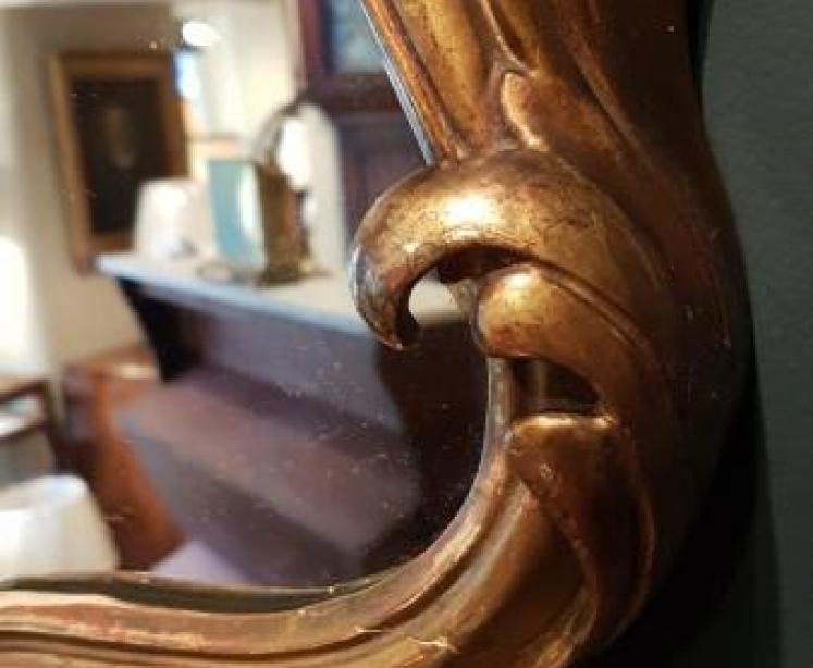 Matching Pair of Victorian Timber Gilt Mirrors - Image 5