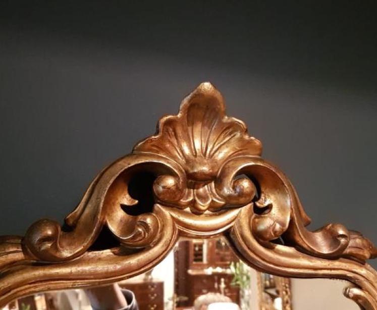 Matching Pair of Victorian Timber Gilt Mirrors - Image 7