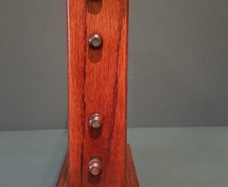 Large Edwardian Oak Perpetual Desk Calendar - Image 5