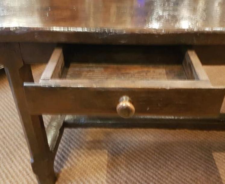 George III Oak Farmhouse Refectory Table - Image 4