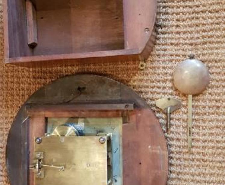 George V Single Fusee English Dial Clock - Image 4