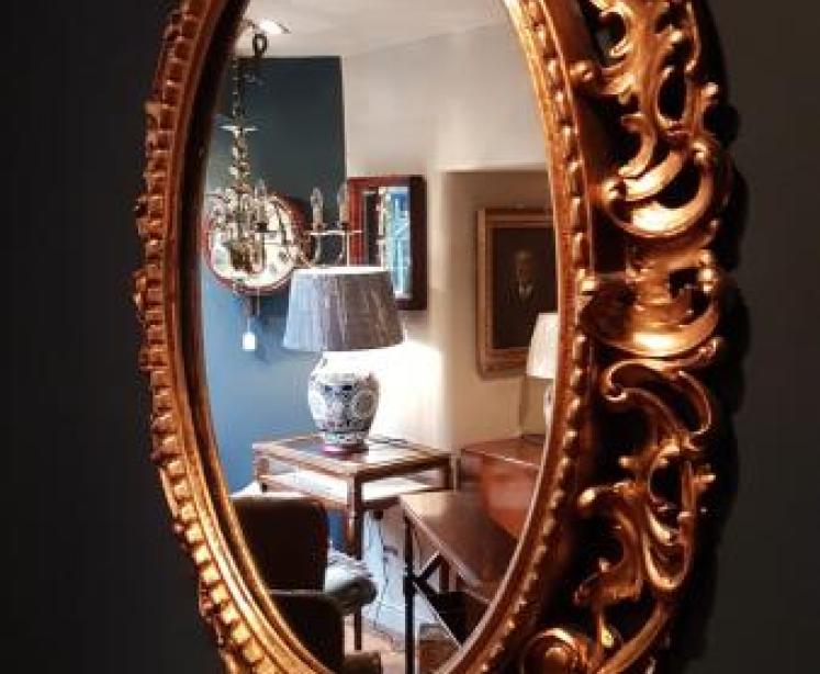Superb Large Victorian Timber Gilt Mirror - Image 5