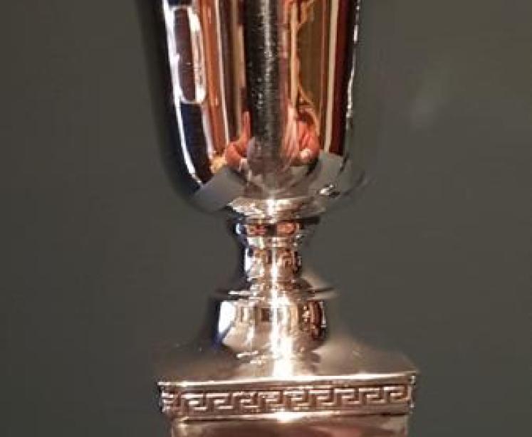 Pair of George V Silver Candlesticks by Walker and Hall - Image 3