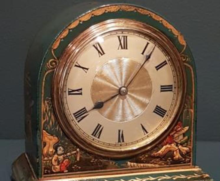 Edwardian Chinoiserie Mantel Clock - Image 4