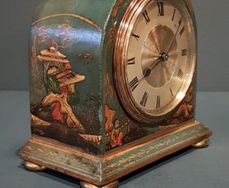 Edwardian Chinoiserie Mantel Clock - Image 6
