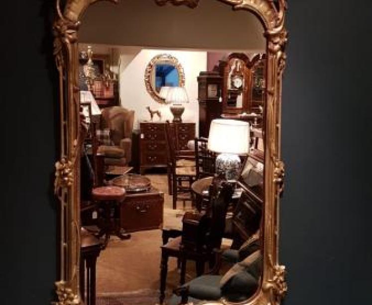 Late Victorian Plaster Gilt Mirror - Image 1