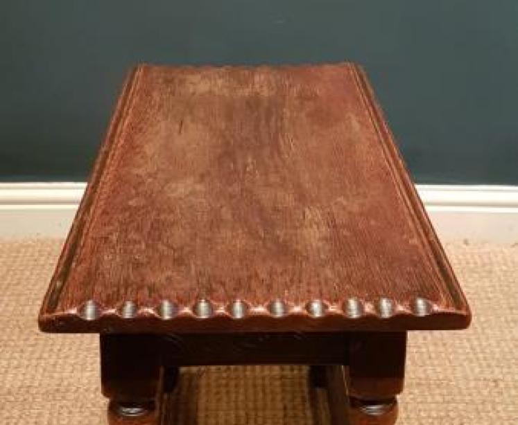 Edwardian Oak Joint Stool - Image 3