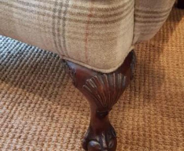 Victorian Wing Back Arm Chair - Image 6