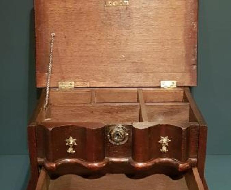 George I Oak Table Top Chest  - Image 5