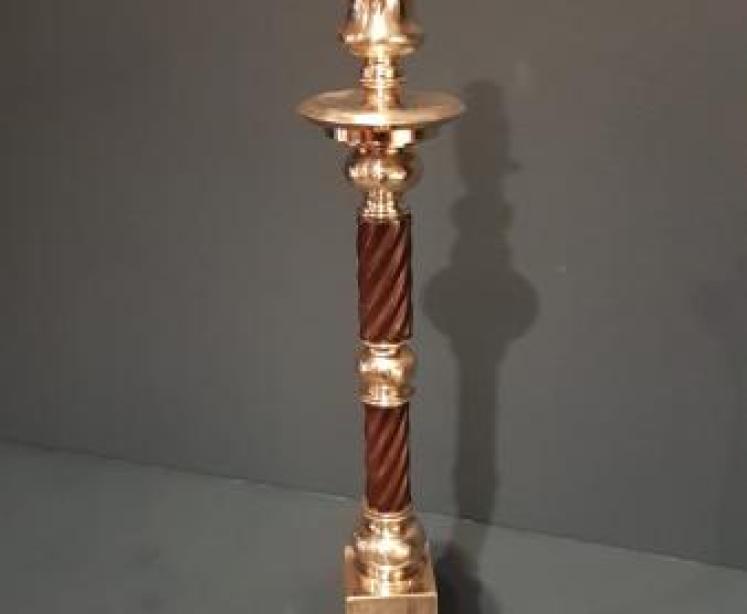 Pair of Stylish Brass Edwardian Table Lamps - Image 6