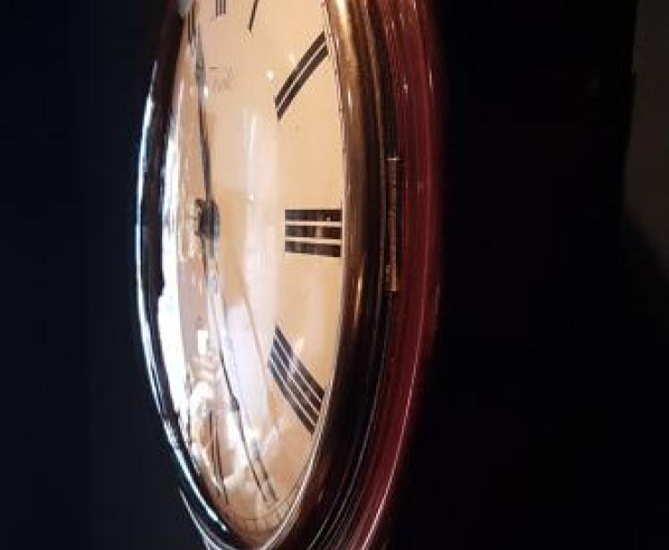 Early Victorian Convex Dial Fusee Wall Clock - Image 6