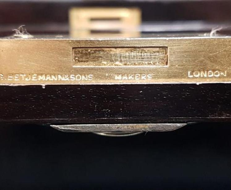 Brass Bound Coromandel Writing Slope - Image 3