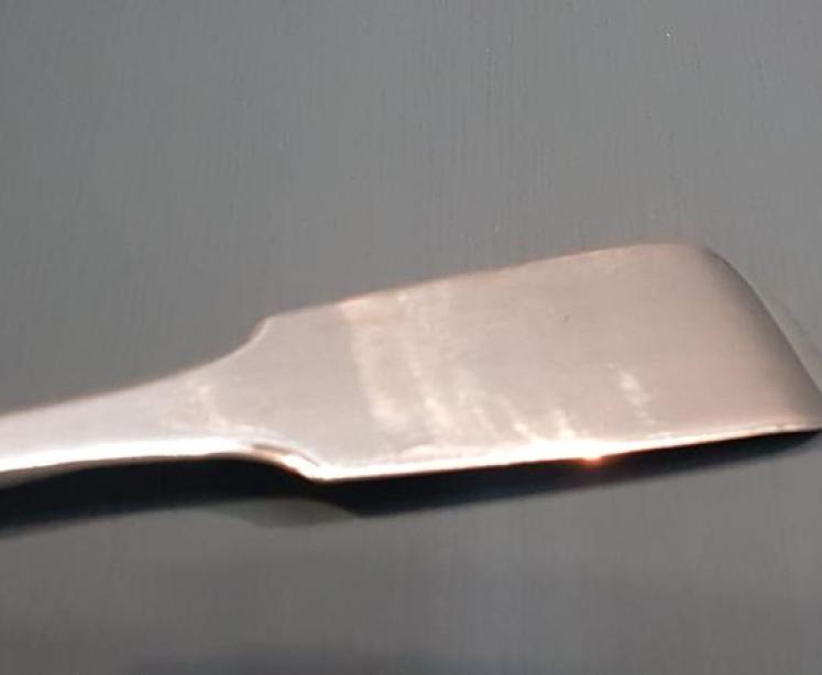 Georgian Exeter Silver Rat Tail Hash Spoon - Image 7
