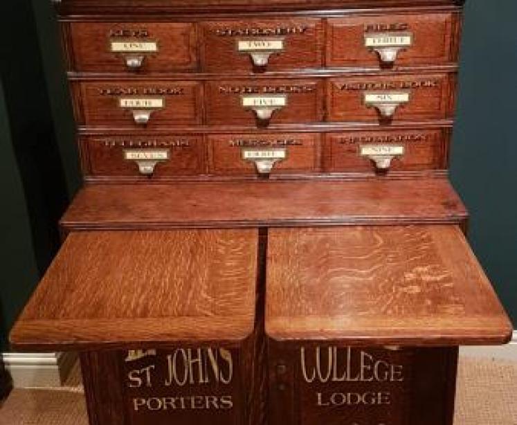 Edwardian Cambridge College File Chest - Image 7