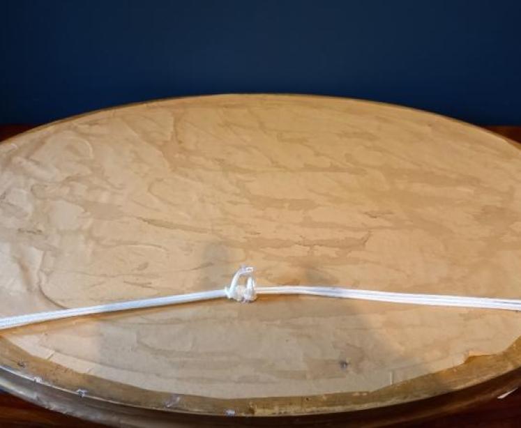 Victorian Timber & Plaster Gilt Oval Wall Mirror - Image 5