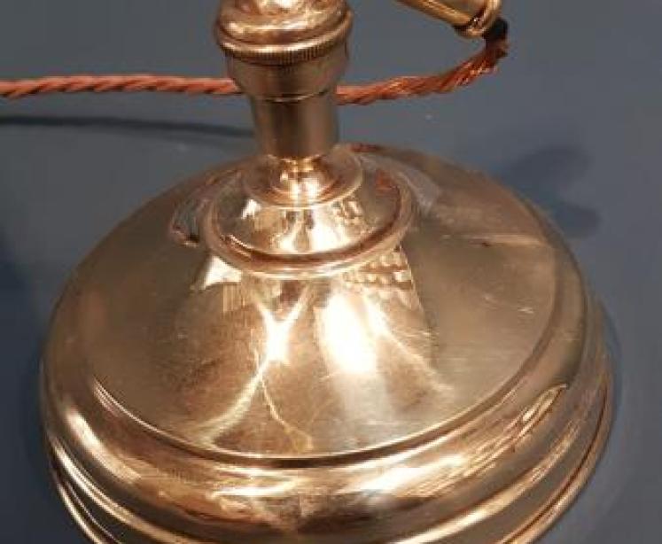 Edwardian Brass Adjustable Desk Lamp - Image 7