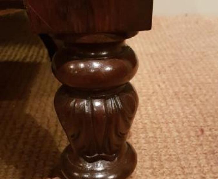 Victorian Rosewood Open Arm Chair - Image 6