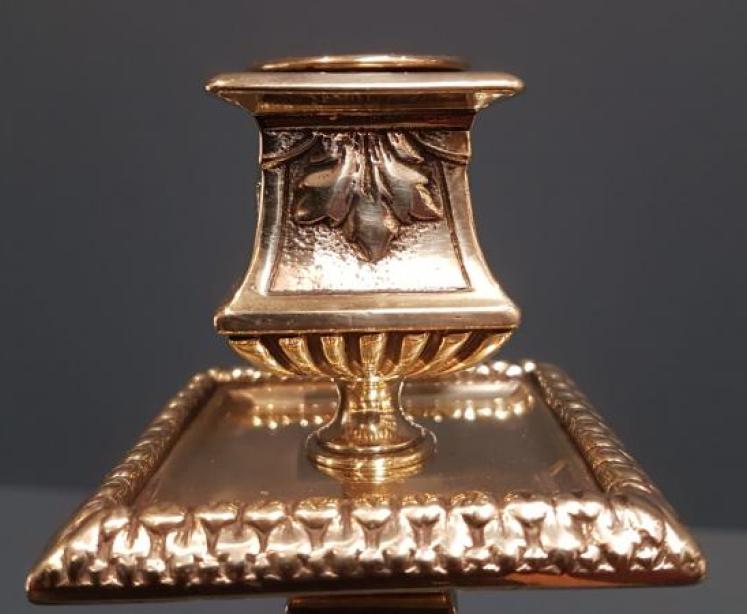 Pair Victorian Brass Candlesticks - Image 4