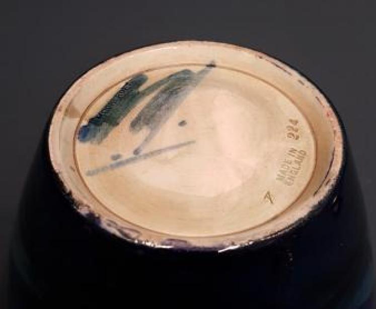 Moorcroft Moonlit Blue Pewter Top Biscuit Jar - Image 5