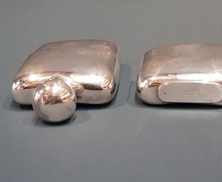 Superb Edwardian Silver Hip Flask and Cup - Image 6