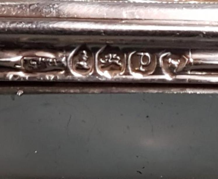 George III Silver Bayonet Travelling Top Ink Well - Image 4